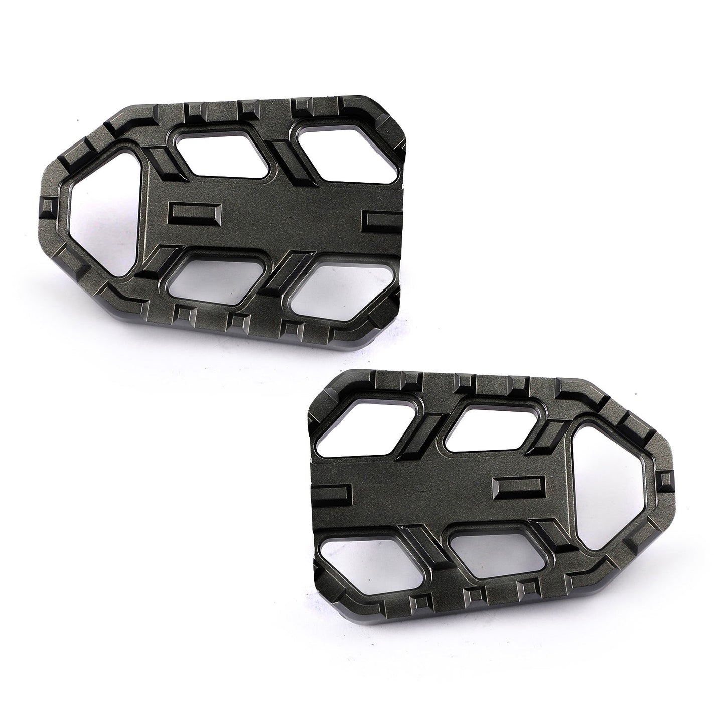 Adaptateurs de repose-pieds larges noirs pour Suzuki DL V-Strom 650 1000 / XT 2006-2020