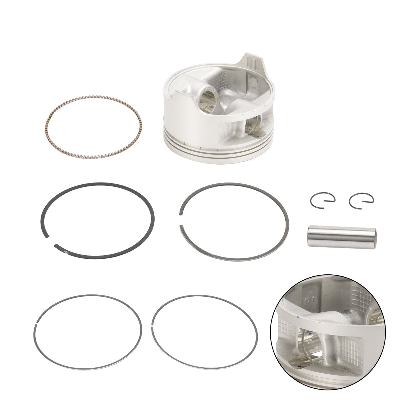 Kit de reconstruction de segments de piston, alésage standard 86,5 mm, pour Honda Rancher TRX420 2007-2018