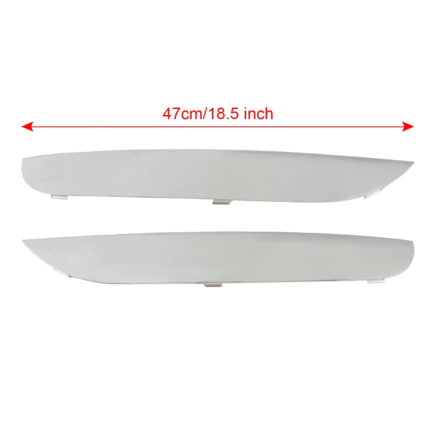 BMW Série 7 F01 F02 2009-2015 2 moulures de pare-chocs avant M Sport 51118047727 51118047728