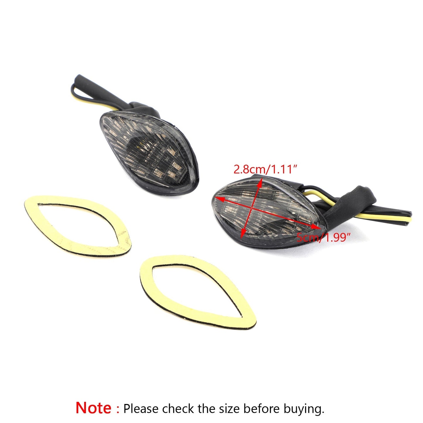 Clignotants fumés pour Honda CB 919 (02-08) et CBR 600 F3/F4/F4i (97-07)
