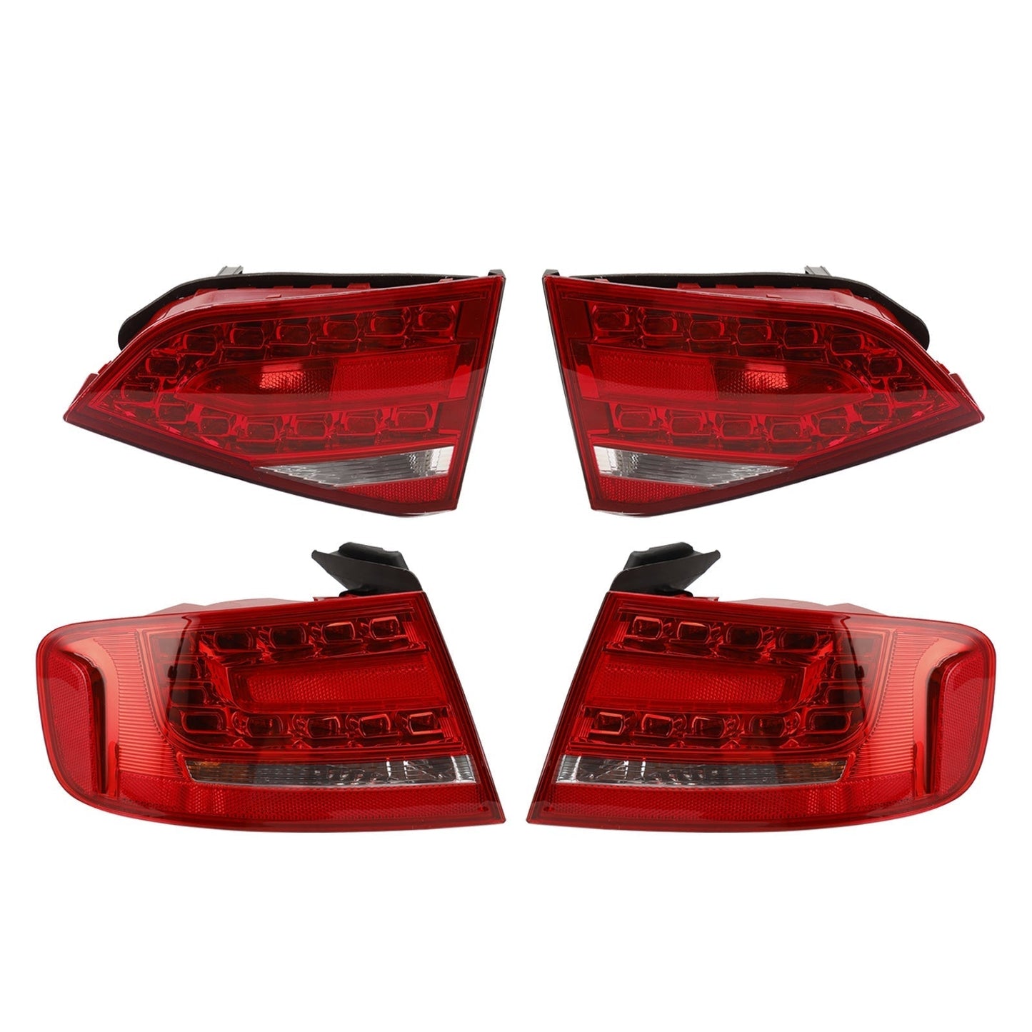 2009-2012 Audi A4 S4 berline A4 4 pièces extérieur + intérieur coffre feu arrière LED lampe 8K5945093K 8K5945096K