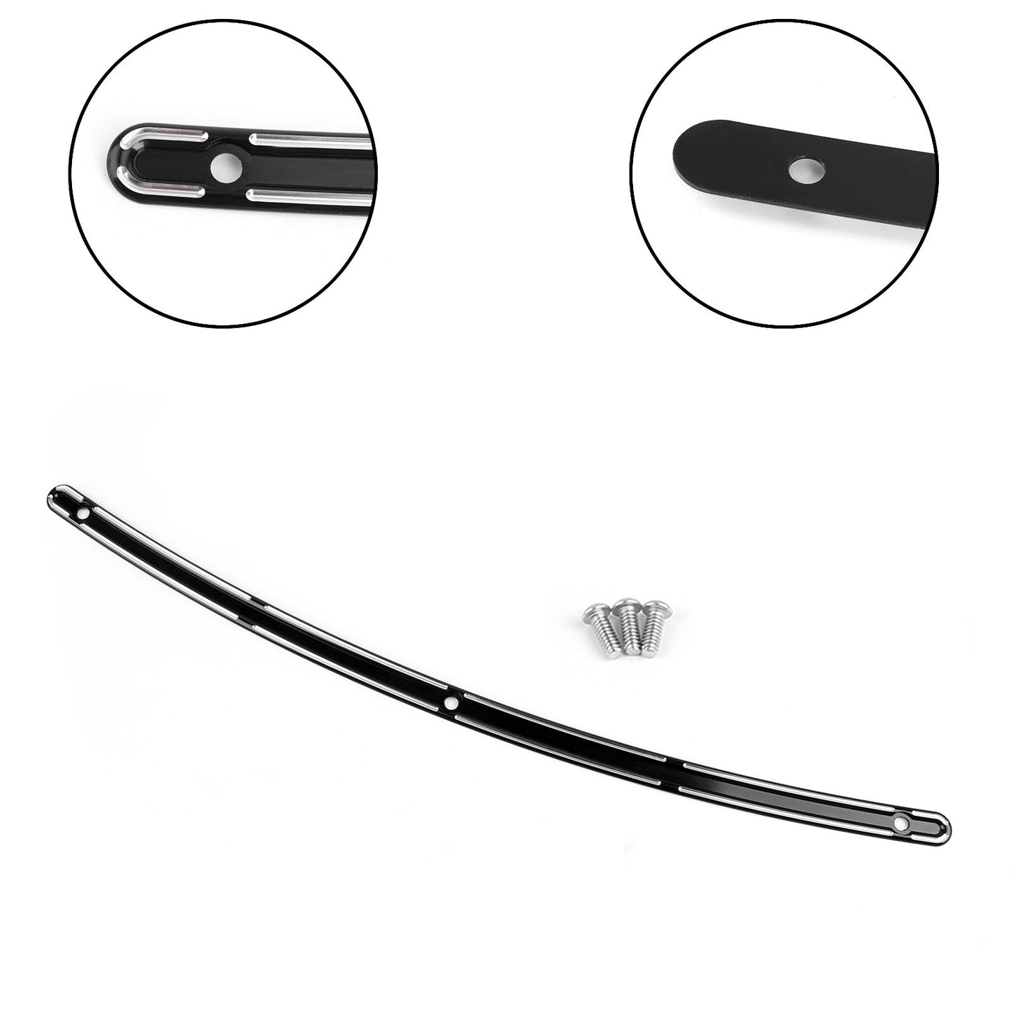 Garniture de pare-brise CNC noire pour Harley Touring Electra Glide FLHX 1996-2013