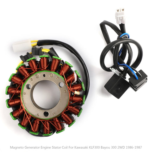 Magneto Generator Engine Stator Coil Fit For For Kawasaki KLF300 Bayou 300 2WD 1986-1987