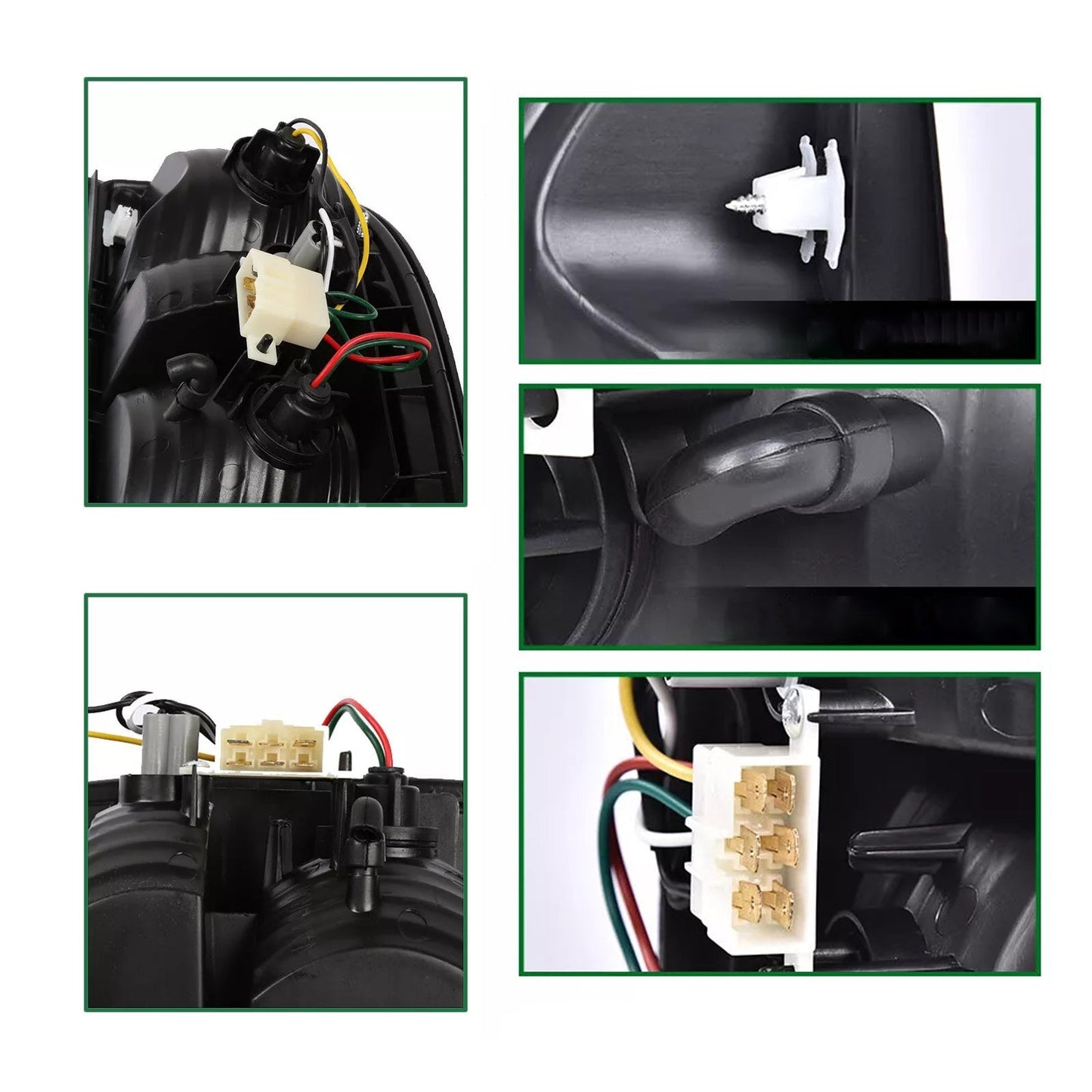 Feux arrière pour Toyota Tacoma 2001-2004 avec ampoules, 2 pièces