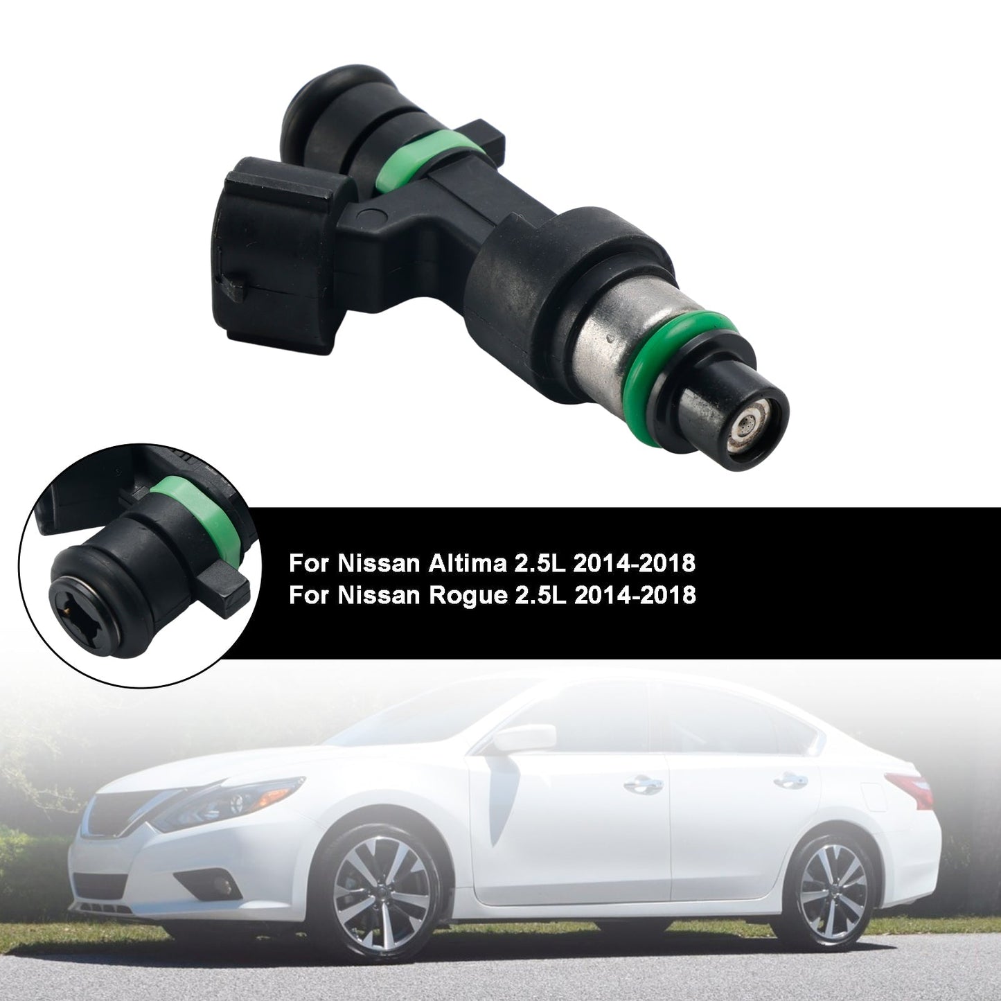 2014-2018 Nissan Altima Rogue 2.5L I4 Fuel Injectors 16600-9HP0A FBY2855