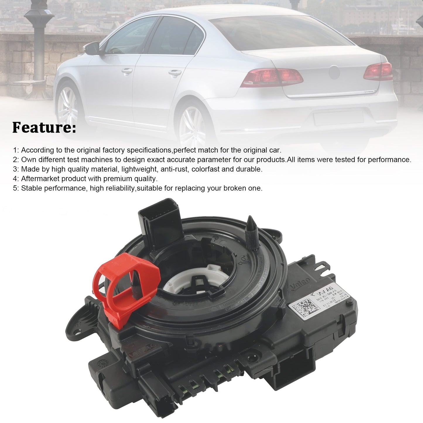 2009-2012 For Volkswagen Passat CC Clock Spring Cruise Control Module 5K0953569AS 5K0953569T