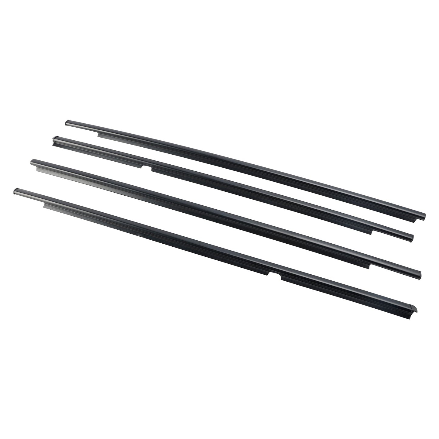 2005-2011 Toyota Yaris (NCP90, NCP91, KSP90, ZSP90) 4 pièces moulures de joint d'étanchéité pour vitres de portières extérieures 68160-52110 68210-52110
