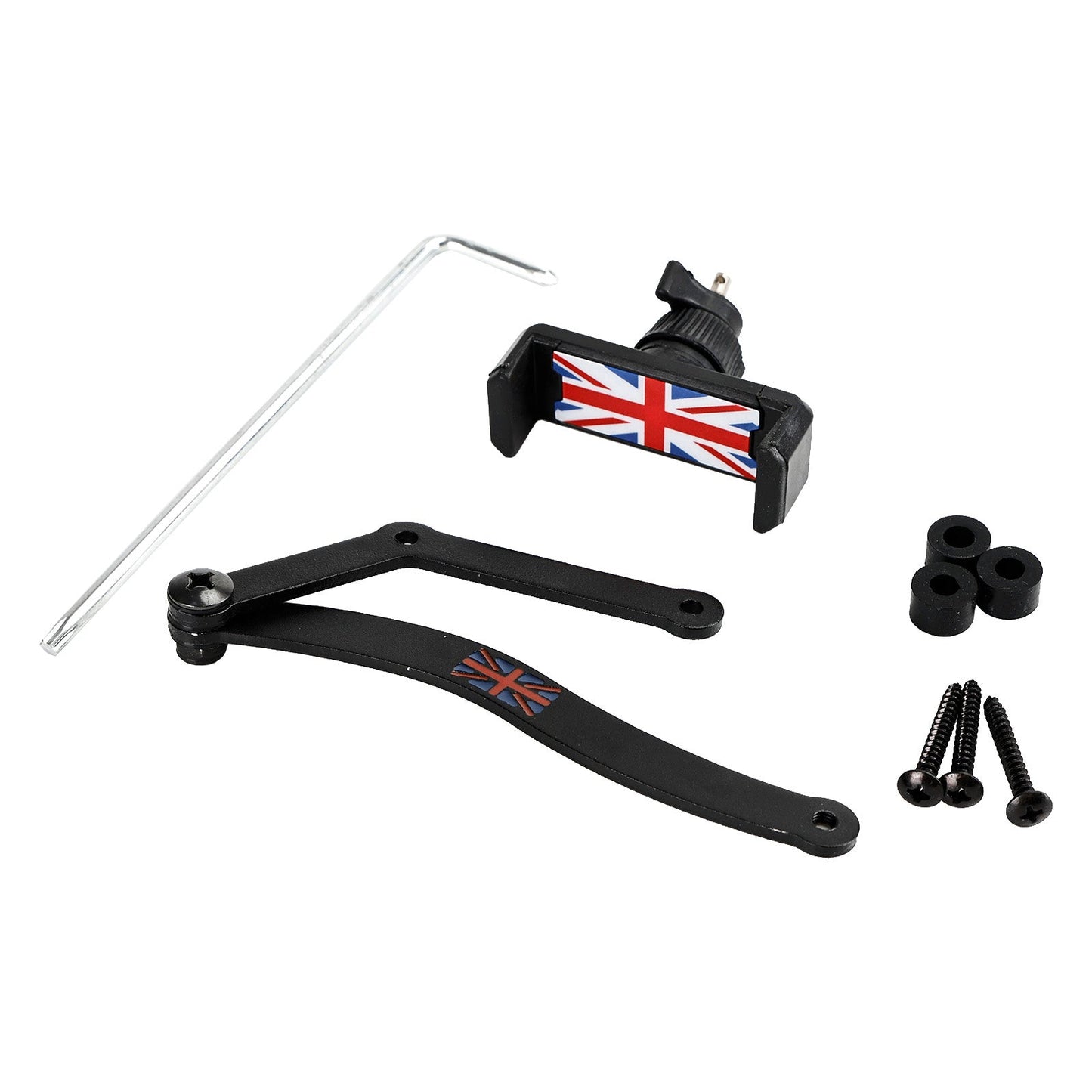 360??Rotation Car Mobile Phone Holder Mount for Mini Cooper R50 R52 R53 Red