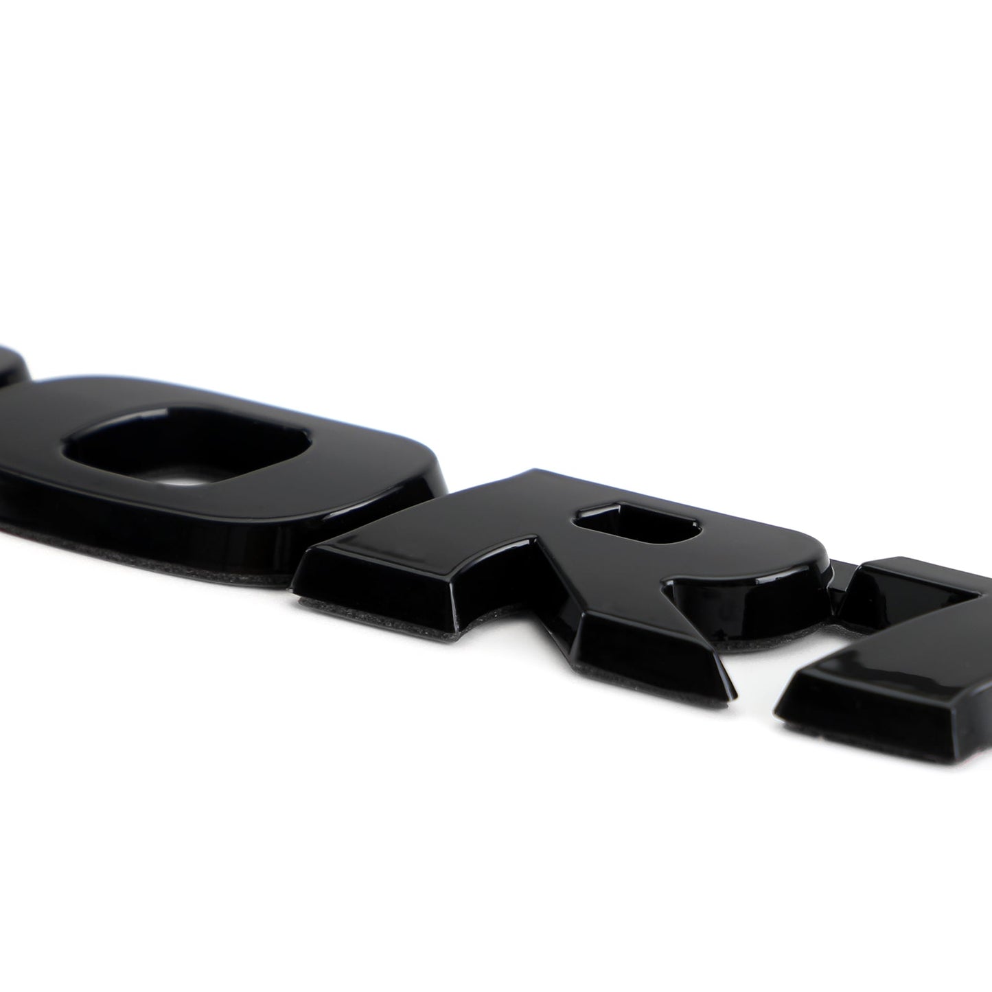 Autocollant 3D en métal avec logo sport pour coffre de voiture, hayon, noir
