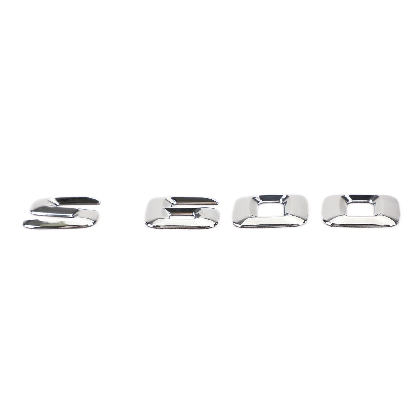 Emblème de coffre arrière, plaque signalétique, lettres et chiffres, compatible avec Mercedes S600, chromé