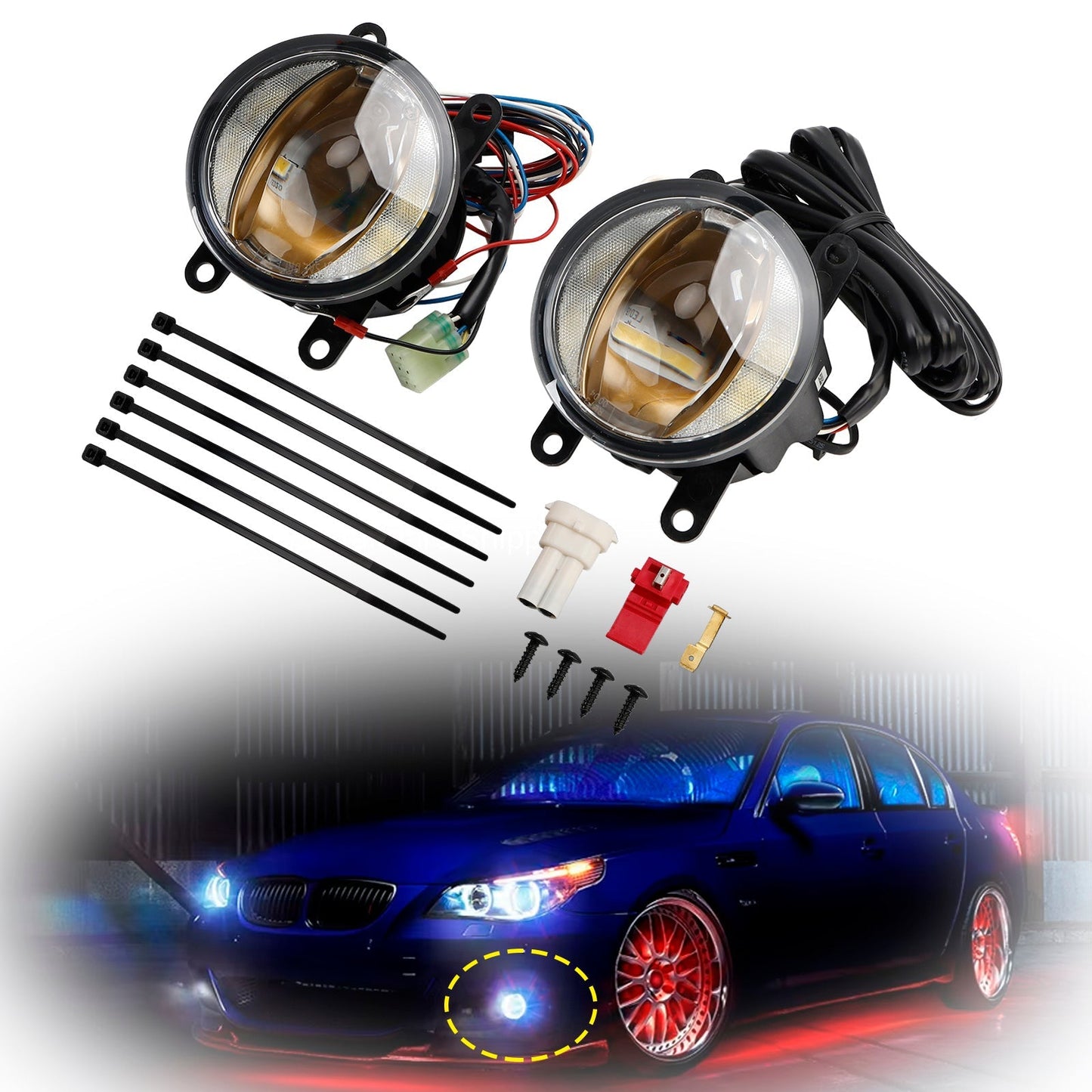 Phare de voiture OSRAM Ledtiving FOG DRL Gold Edition 90 mm 6 000 K LED FOG103-Gold