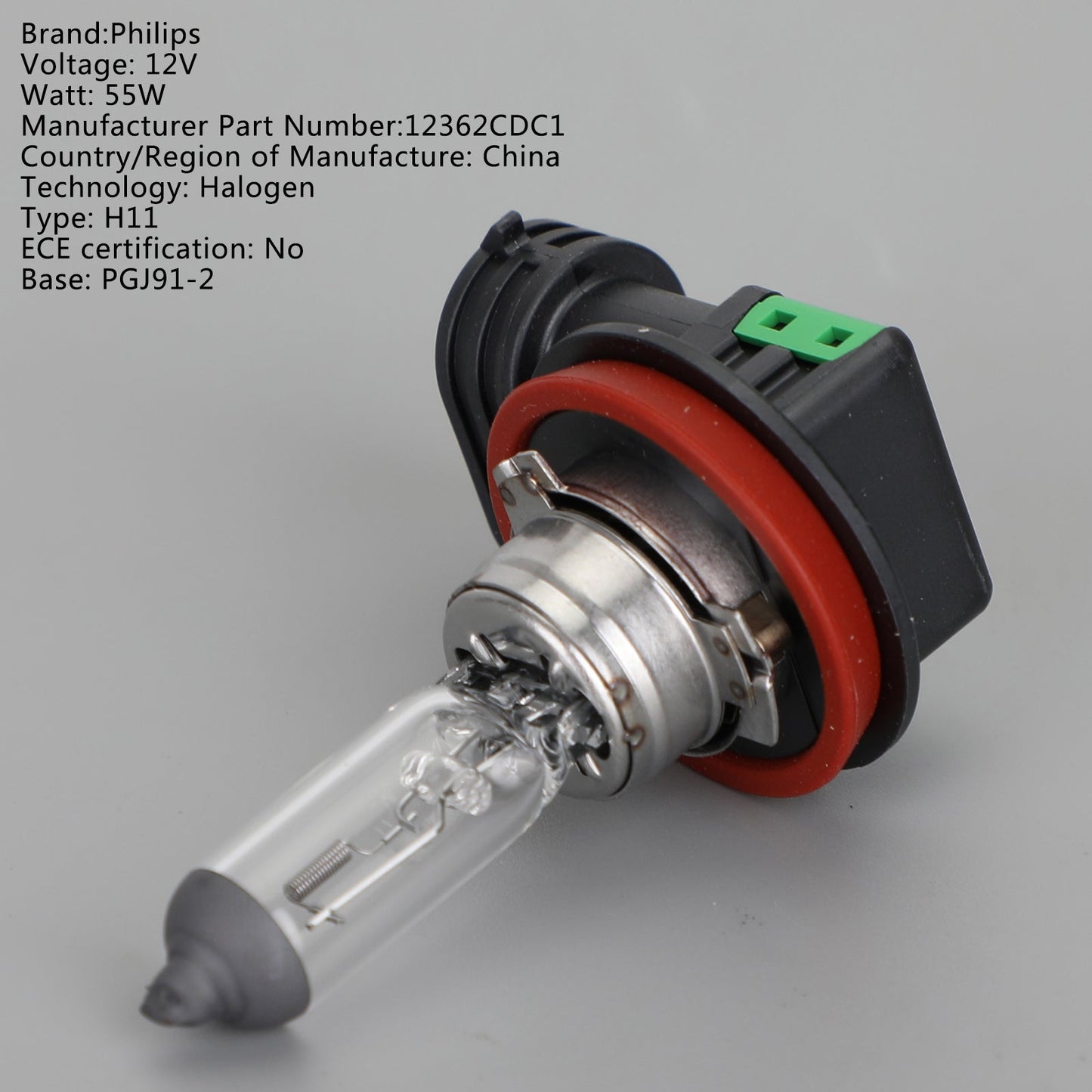 Ampoule halogène H11 pour phare Philips CoreDrive 12362CDC1 12 V 55 W PGJ91-2