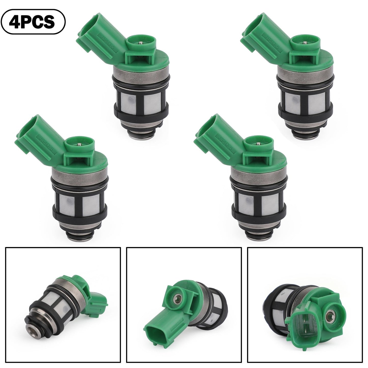 1996-1997 Nissan Pickup 2.4L 4PCS Fuel Injectors JS4D-2 166001S700 842-18125