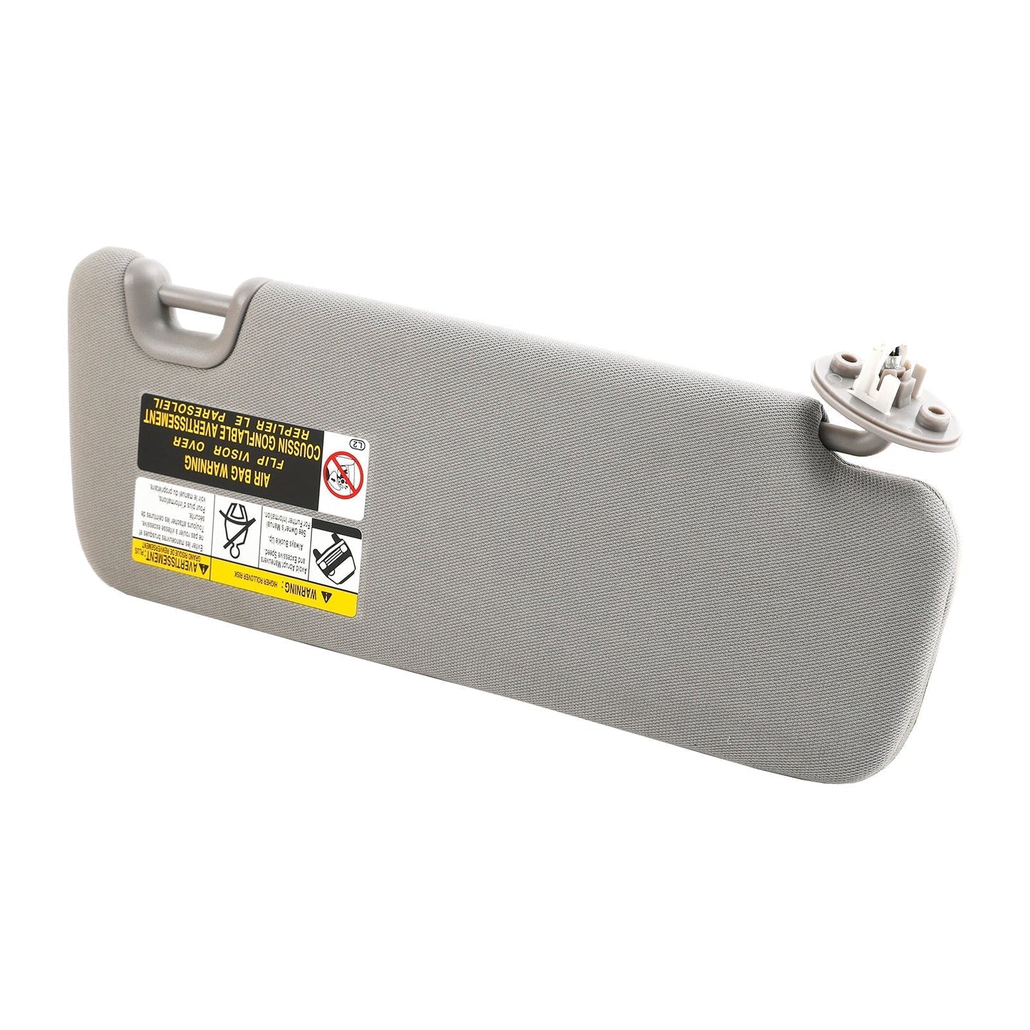 Pare-soleil gauche avec vanité gris clair pour Toyota Highlander 2014-2019 74320-0E074-B0