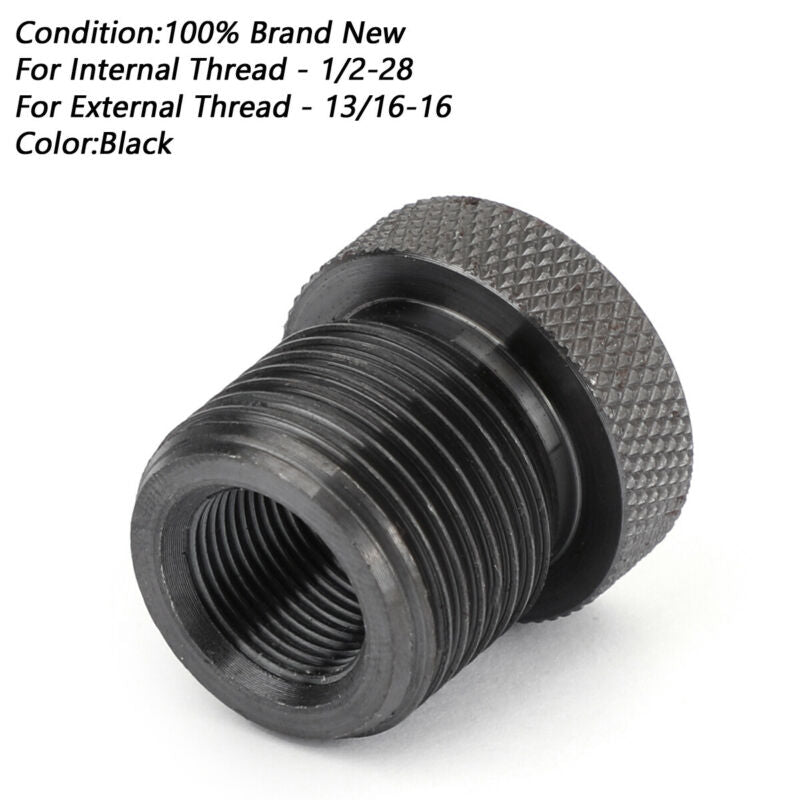 Adaptateur de filetage automobile 1/2-28 vers 13/16-16 - Noir 1/2x28 vers 13/16x16