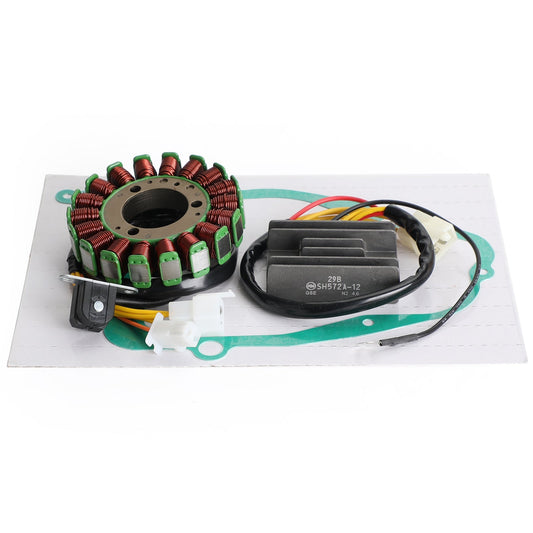 Magneto Stator+Voltage Rectifier+Gasket For For Suzuki GN250 GN250E 1982-1994 Assosary