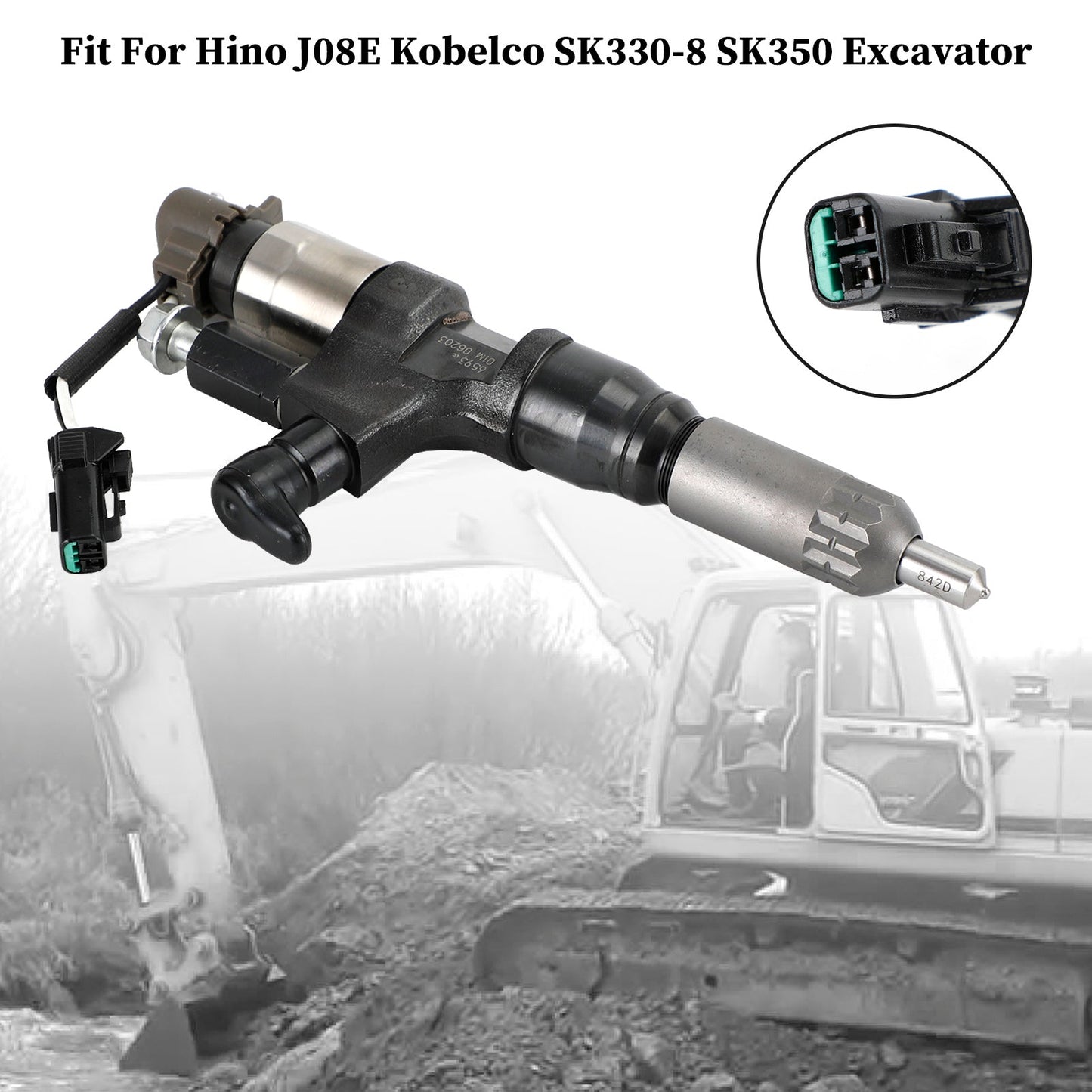 Injecteurs de carburant pour excavatrice Hino J08E Kobelco SK330-8 SK350 095000-6593 CB84034501S 23670-E0010 VH23670E0011