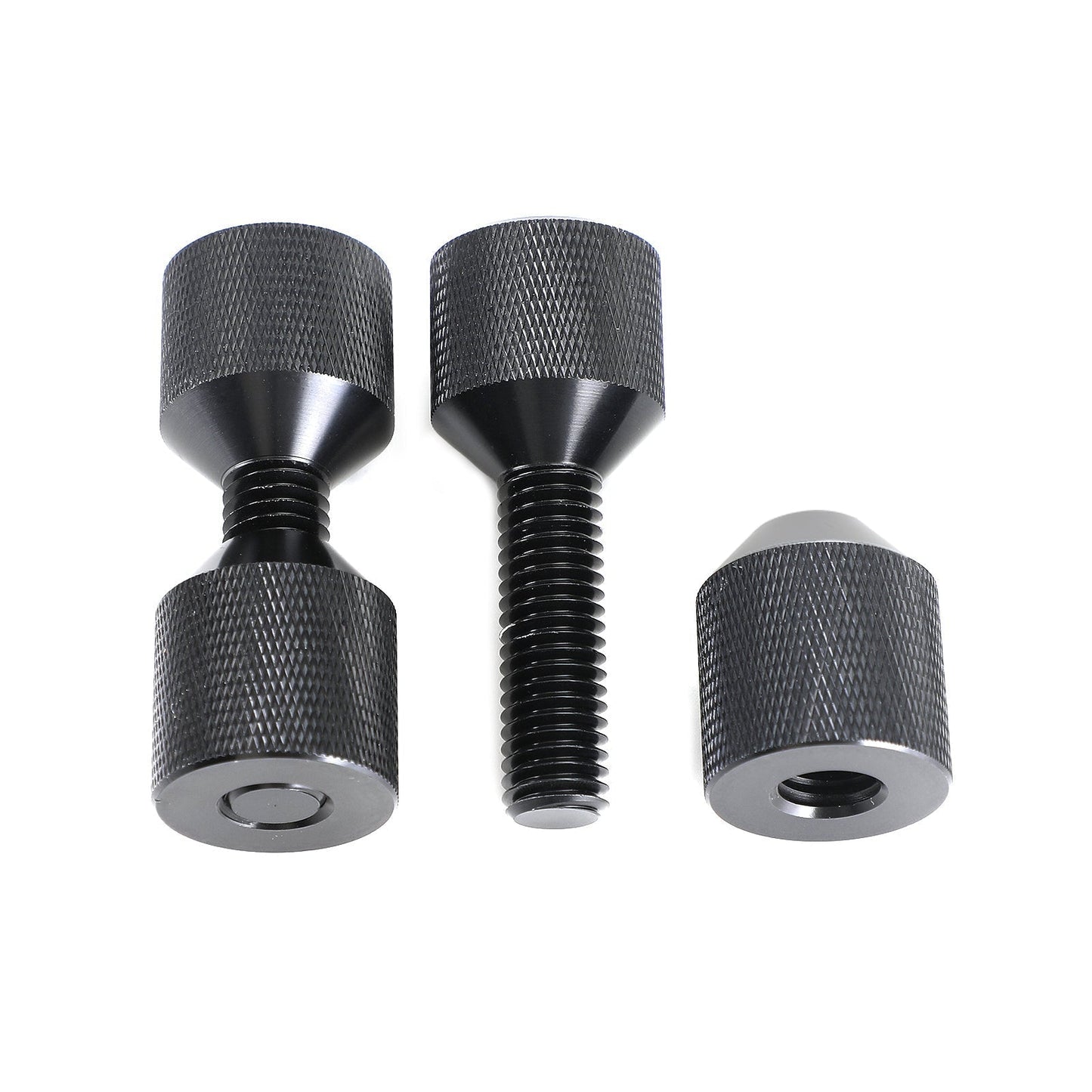 Petites goupilles moletées à deux trous de 1-1/8 po en aluminium avec filetage amovible