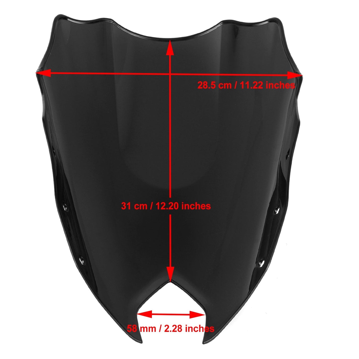 Pare-brise de moto ABS pour Yamaha FZ6R FZ-6R FZS600 2009-2015