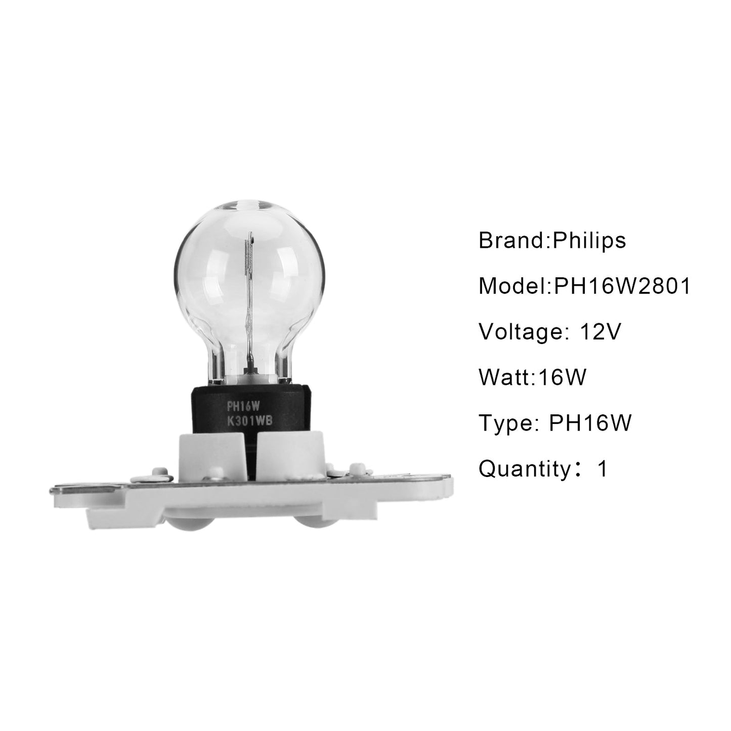Ampoule de frein et de recul Philips PH16W2801 12 V 16 W pour Benz