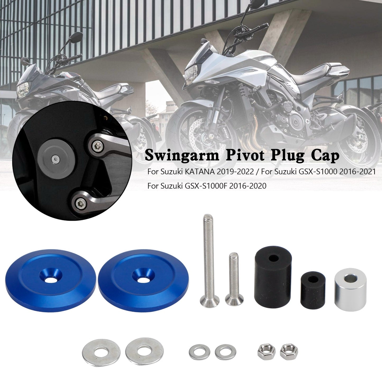 Bouchon de pivot de bras oscillant pour Suzuki Katana GSX-S1000 GSX-S1000F 2016-2021