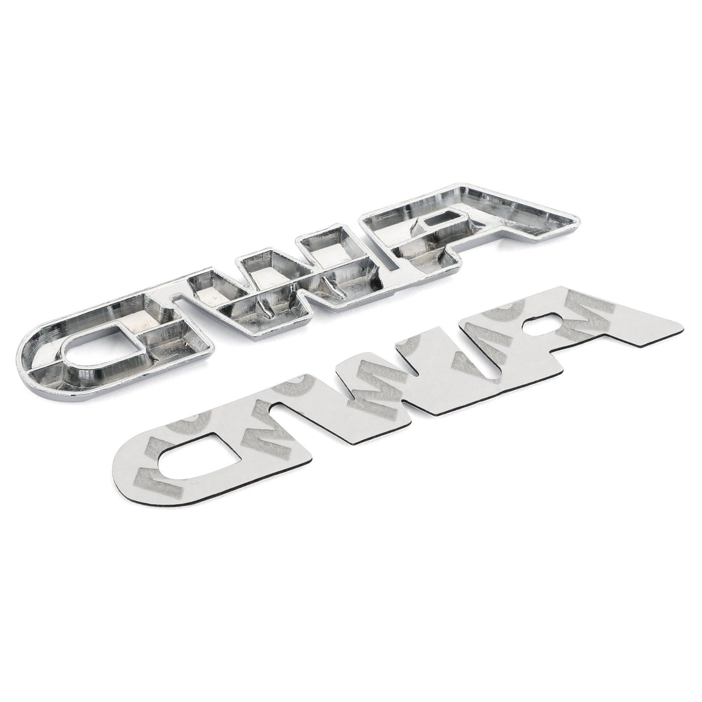 Pegatina con la palabra AWD y letras de metal para coche o camión.