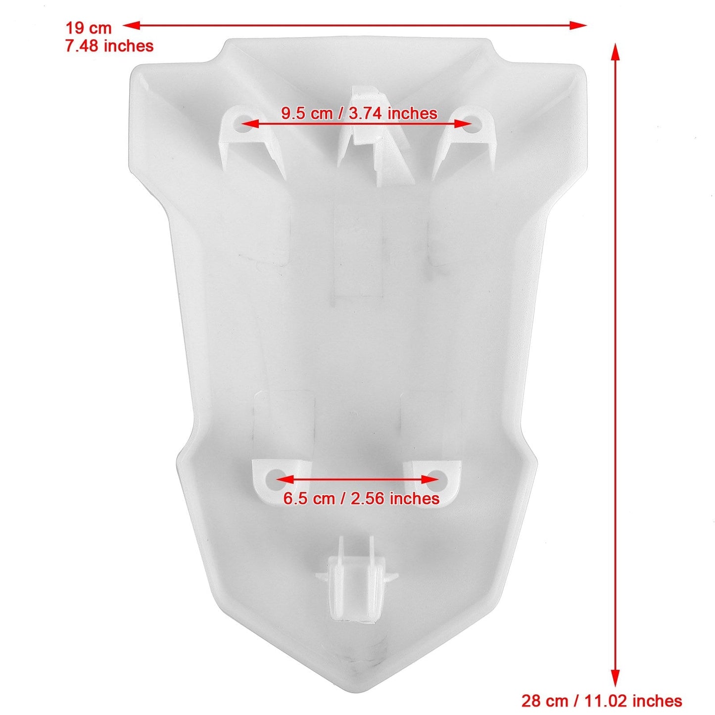 Housse de selle arrière blanche pour moto BMW S1000RR 2019-2022, carénage de capot arrière