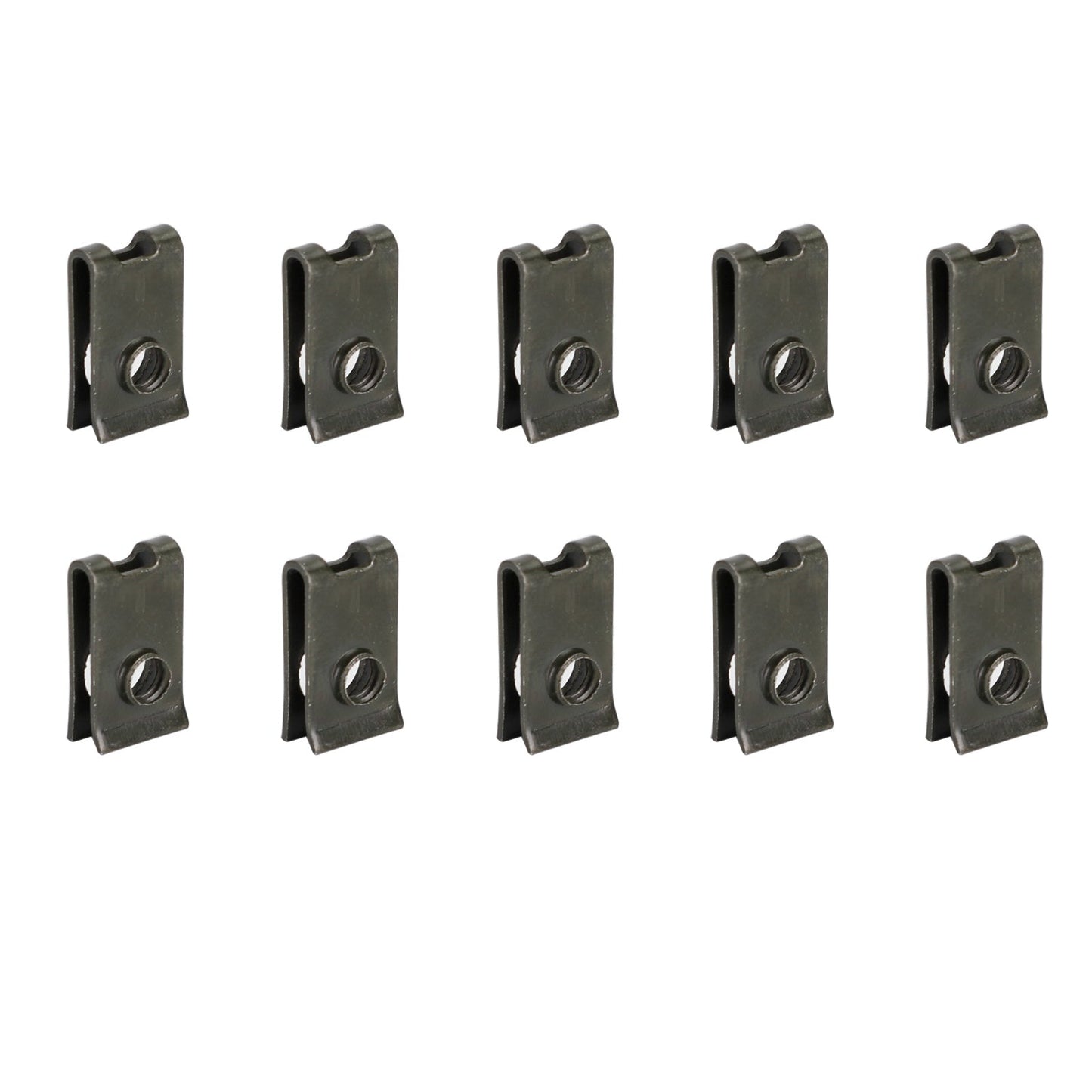 M5 5MM THREAD ZINC PLATED SPRING SPIRE C CLIPS U NUTS SPEEDCLIPS CHIMNEY QTY 10