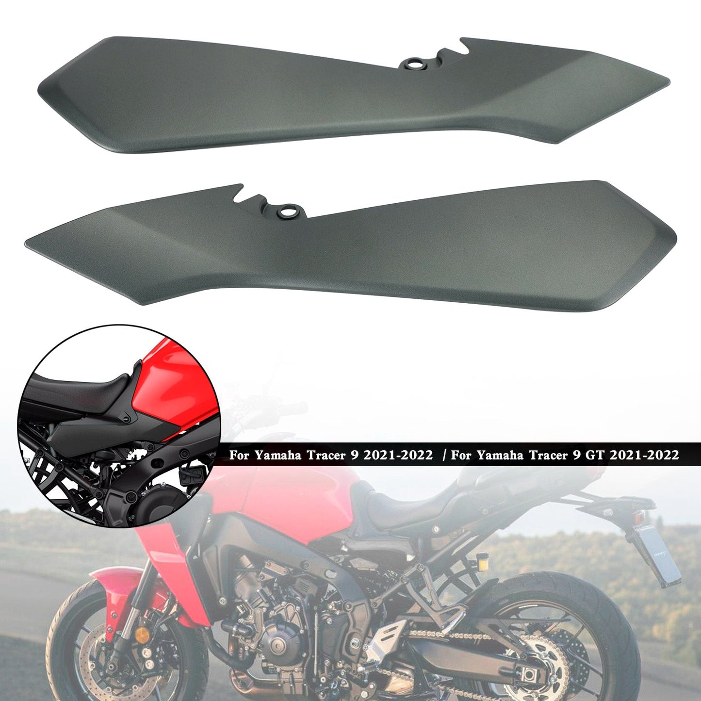 Capot de carénage de siège arrière latéral pour Yamaha Tracer 9 GT 2021-2022