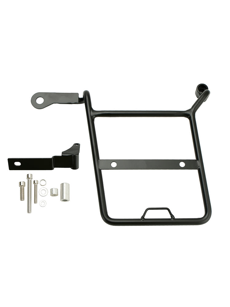 Soporte de montaje para alforja lateral, color negro, compatible con Honda CROSS CUB SUPER CUB, lado derecho.
