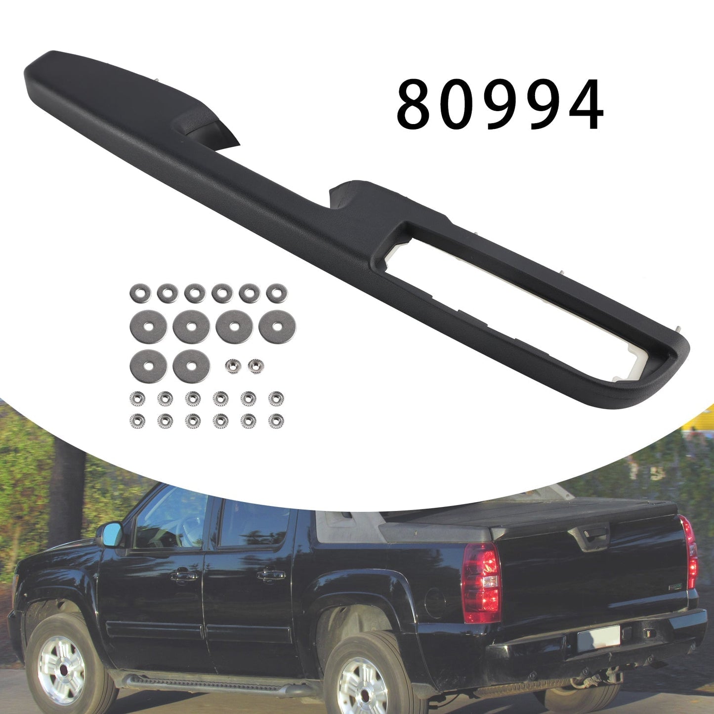 2010-2013 GMC Sierra 1500 Yukon XL 2500 Front Left Door Armrest Repair Kit Black 27 inch 80994 20920362