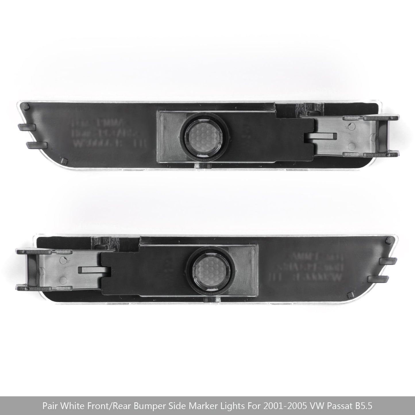Paire de feux de gabarit latéraux blancs pour pare-chocs avant (2001-2005) pour VW Passat B5.5