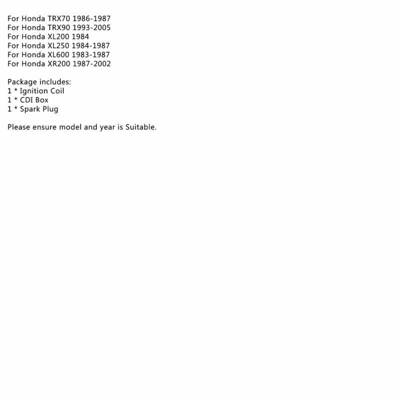 CDI TRX Coil CRF For 125 US Plug XR Ignition Racing ATC HONDA 150CC 50CC GY6 300