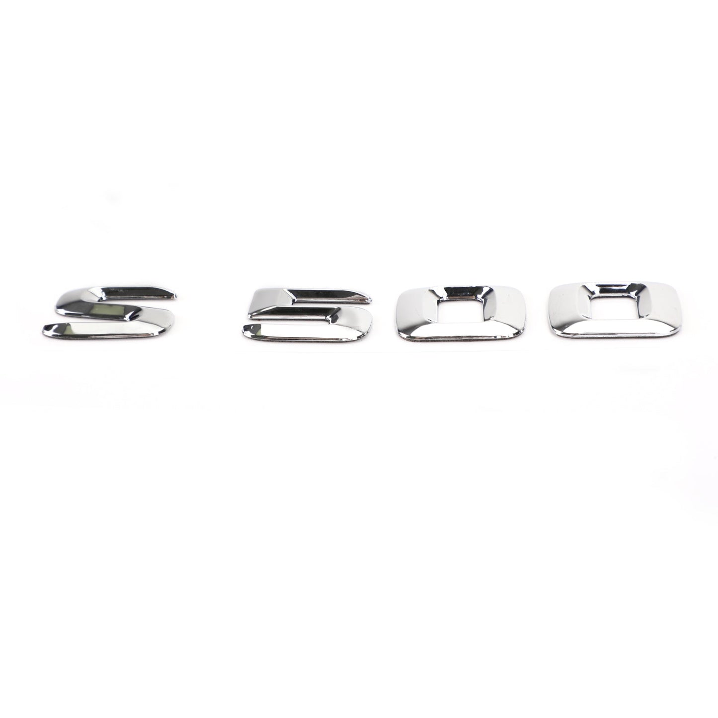 Emblème de coffre arrière, plaque signalétique, lettres et chiffres, compatible avec Mercedes S500, chromé