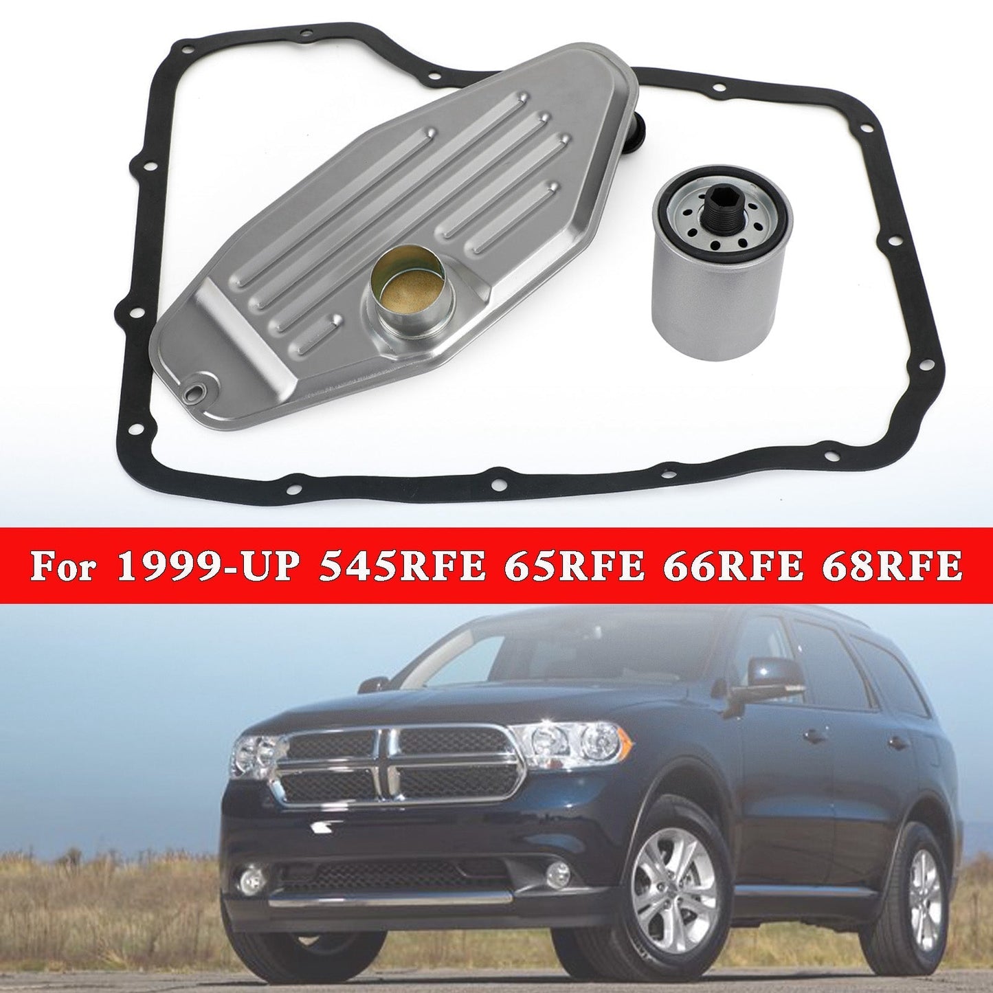 Kit de filtre de transmission pour Jeep Liberty 4 SP R/4WD V6 3,7 L 2002, 4 roues motrices, avec joint de carter, références génériques : 5013470AD, 4799662, 5179267AC