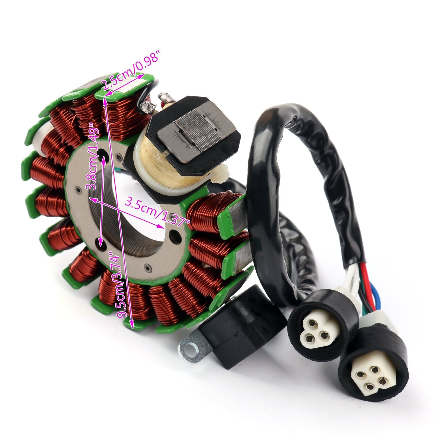 Bobine de stator de générateur de magnéto Yamaha #59 V-85510-20 pour YFM225 Moto-4 1986-1988 YFM250 Moto-4 1989-1991