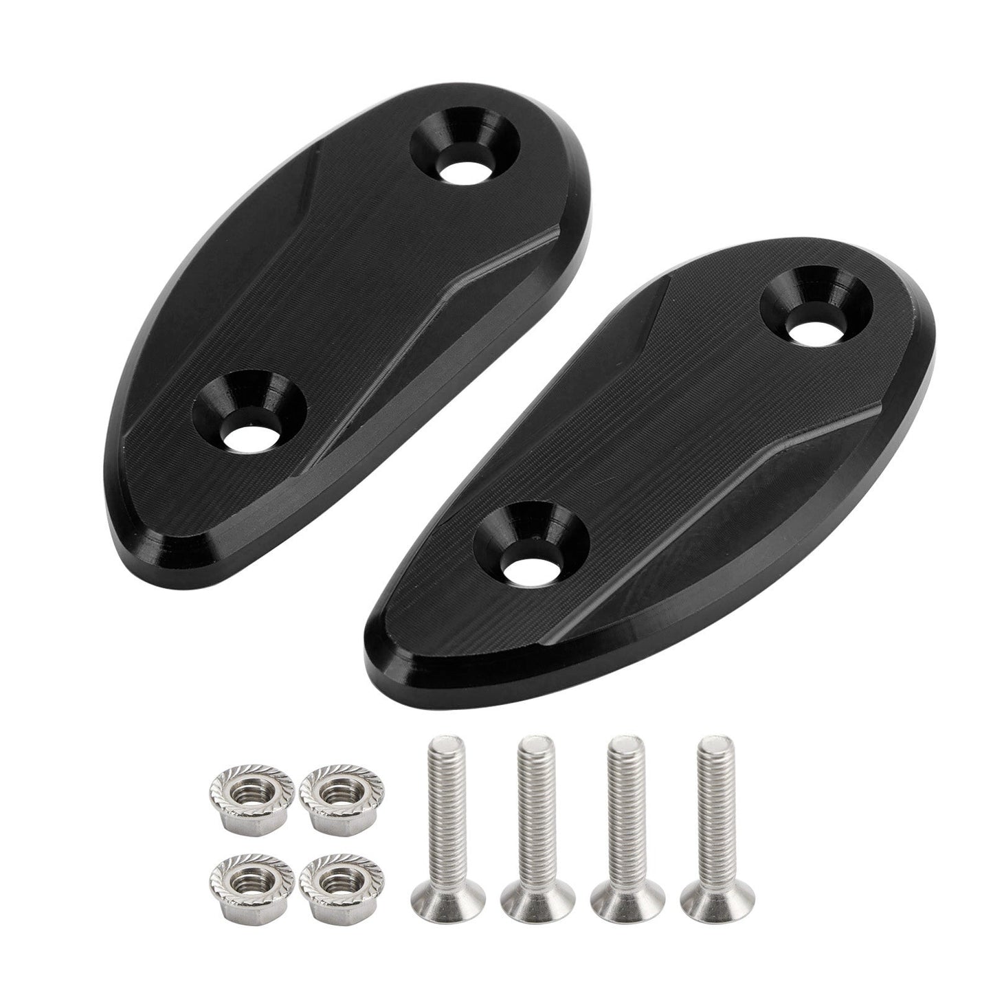 Plaques de protection de rétroviseur noir pour Honda CBR1000RR 2008-2023