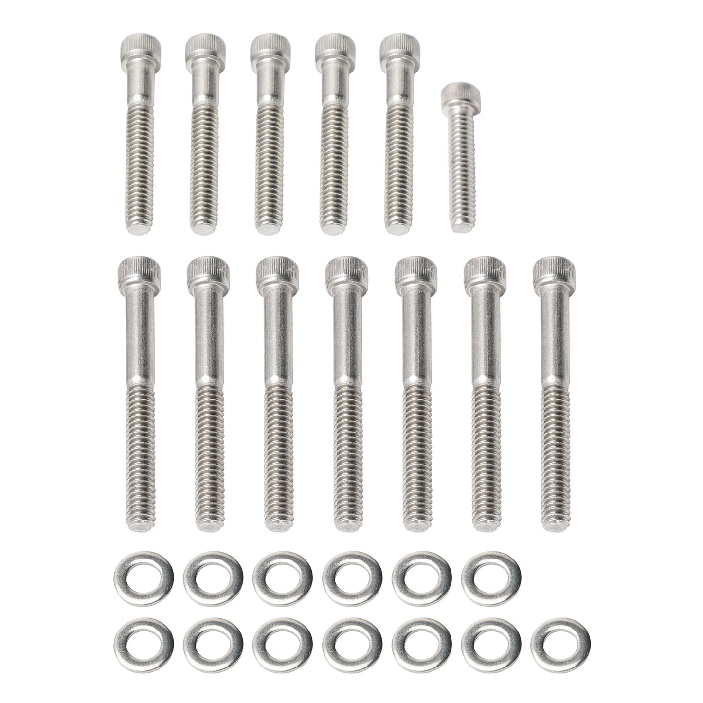 Kit de 116 vis Allen et rondelles pour capots moteur Sportster XL 883/1200 2004+