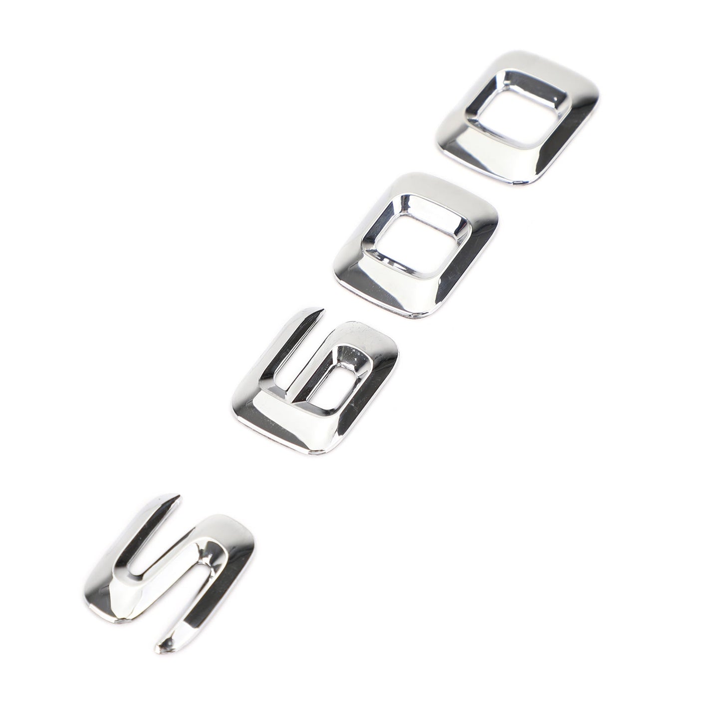 Emblème de coffre arrière, plaque signalétique, lettres et chiffres, compatible avec Mercedes S600, chromé