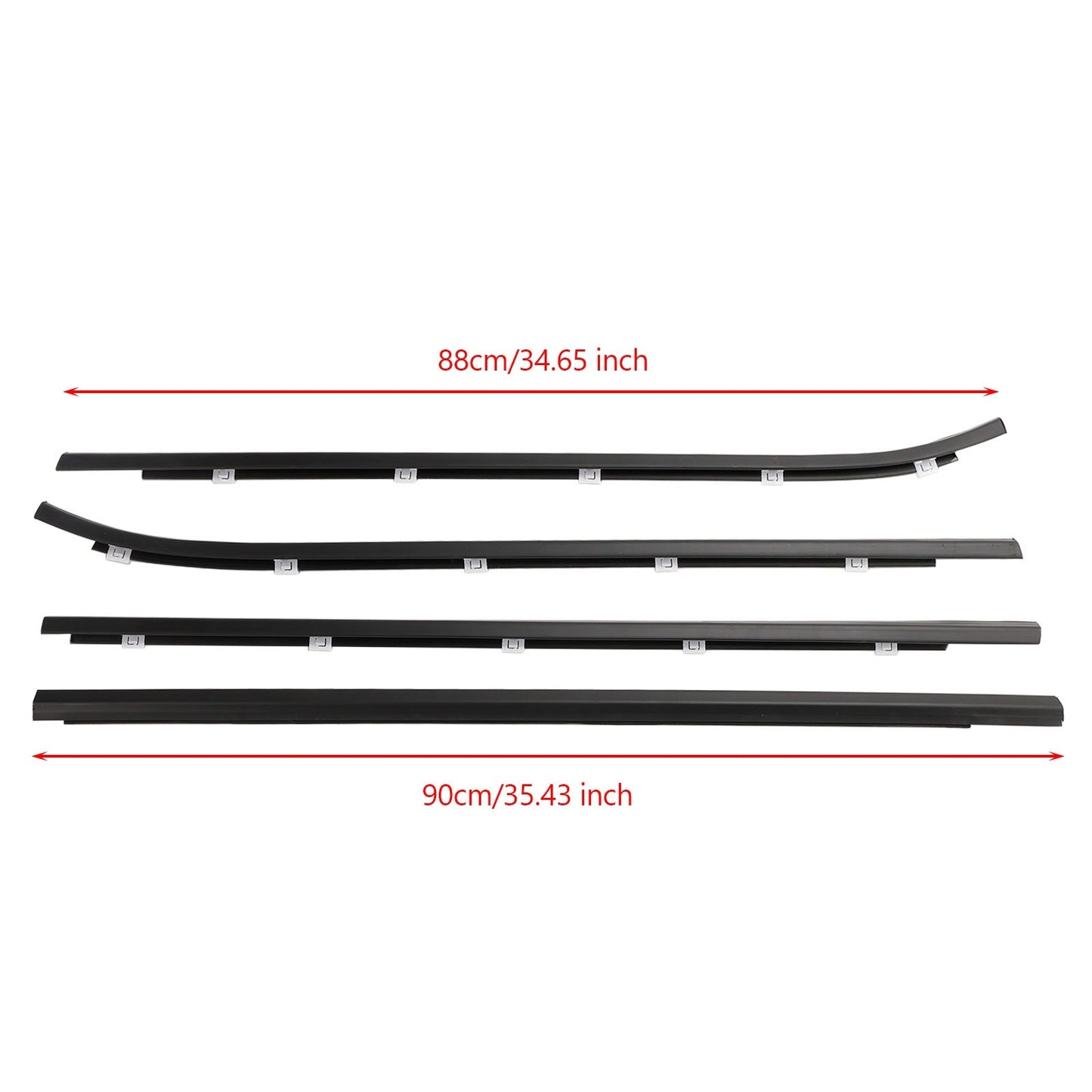 Bande d'étanchéité pour porte extérieure Hyundai i30 2008-2011, 4 pièces, 822102L000 822202L000