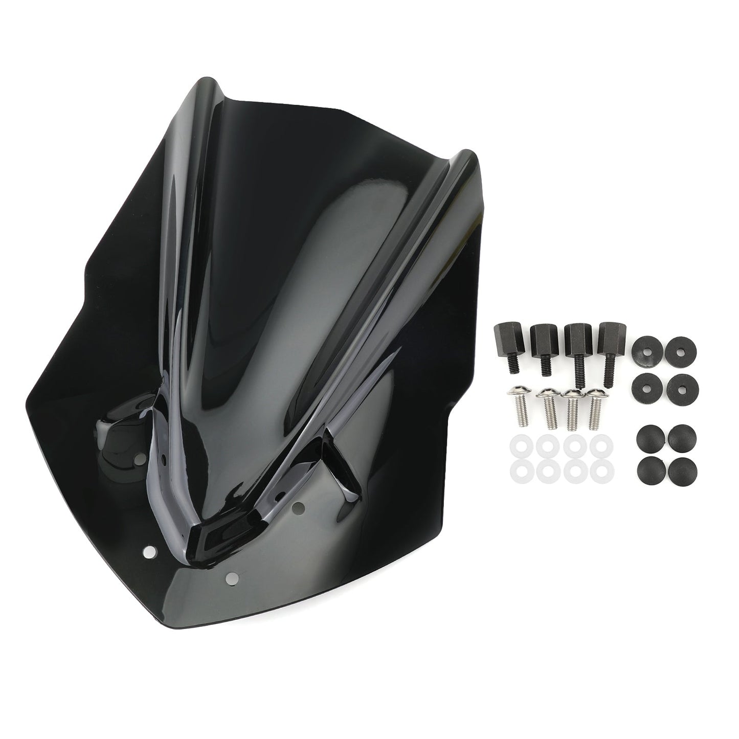 Pare-brise moto ABS pour Yamaha MT125 2015-2019, noir