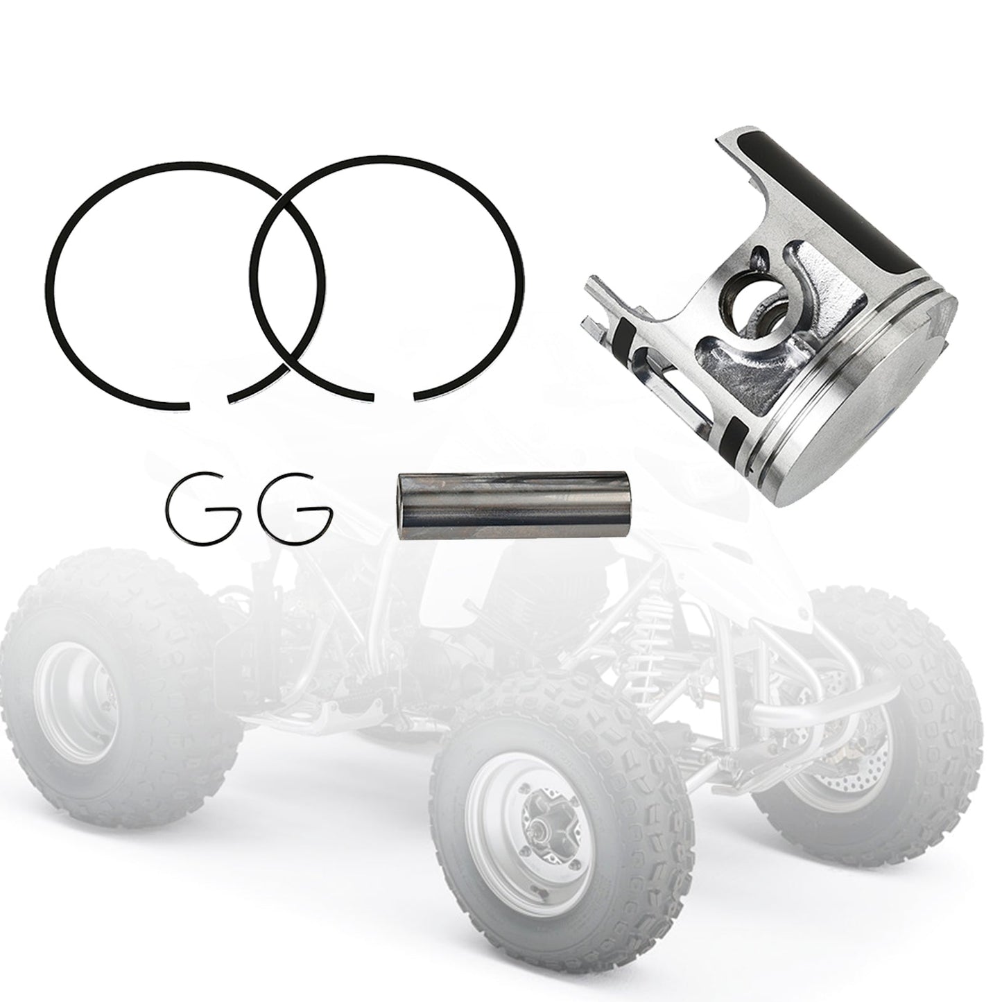 Juego de pistones y anillos para motor Pro-X de 66 mm, compatible con Yamaha Blaster 200 (1988-2006)