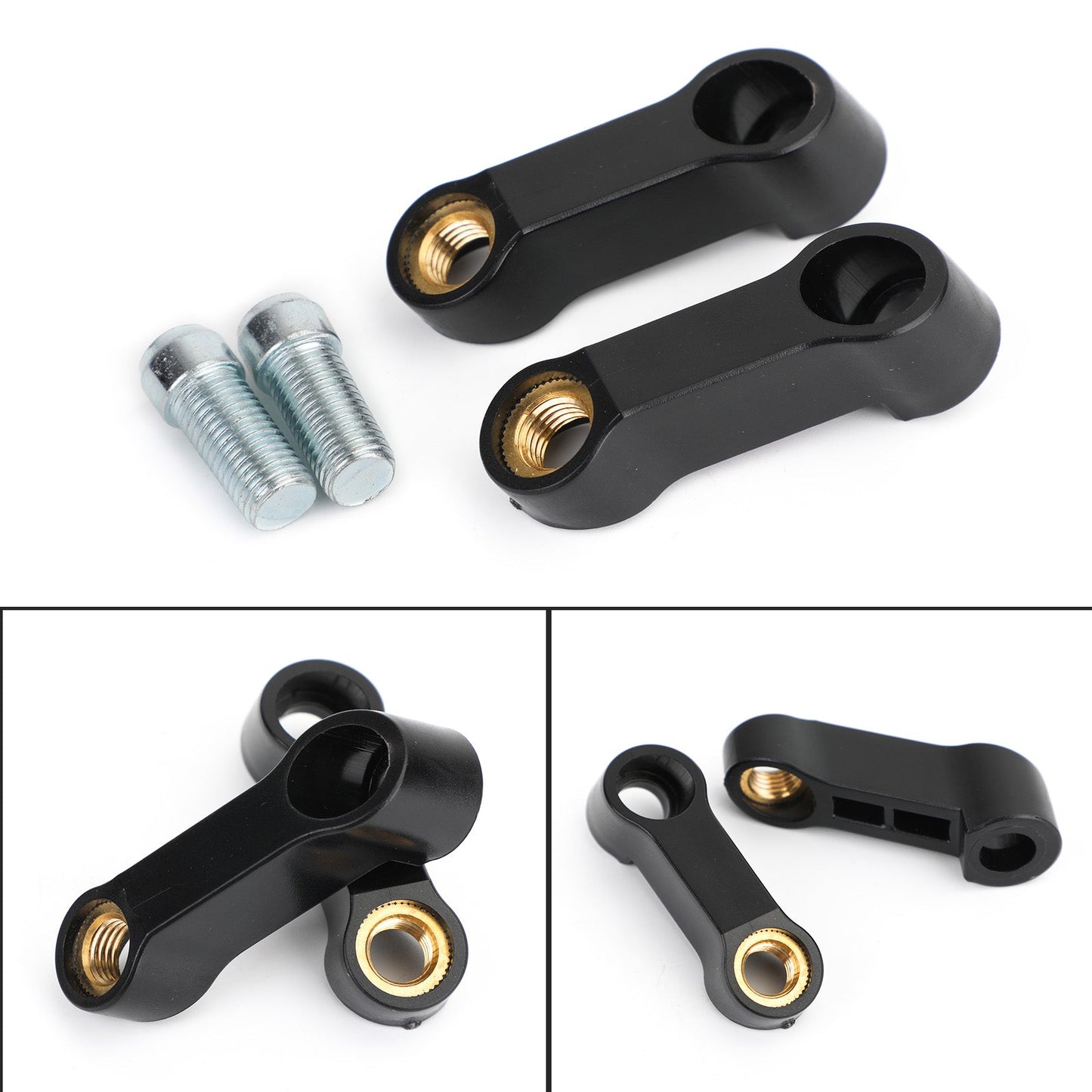 Support de rallonge de rétroviseur 10 mm M10 universel pour Suzuki, noir