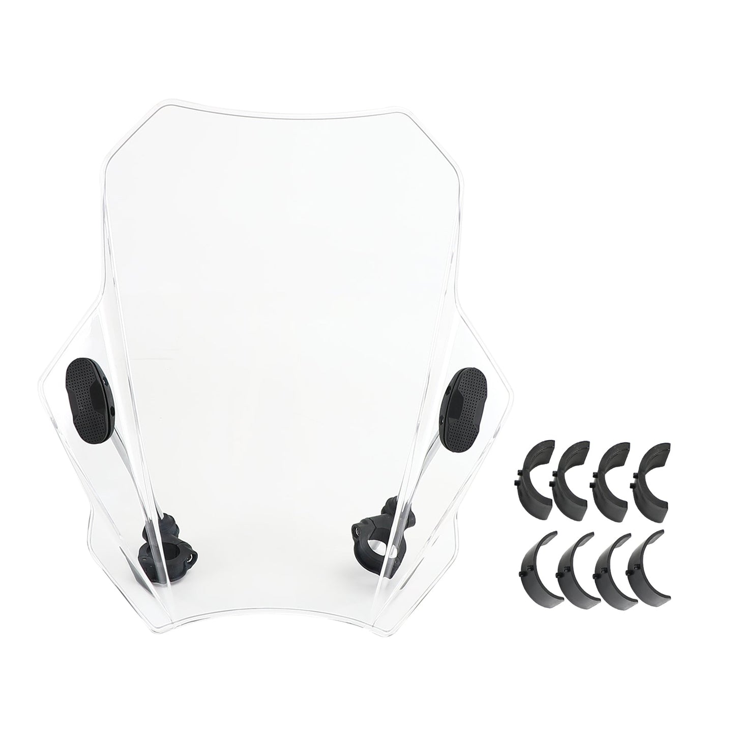 Pare-brise universel réglable pour moto, guidon de 22 mm, 25 mm et 28 mm