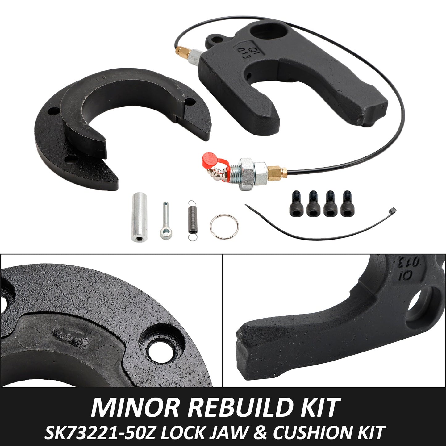 JSK37U/JSK37UA/JSK37US/JSK37UW/JSK37FSL/JSK37HSL/JSK37010 Minor Rebuild Lock Jaw & Cushion Kit For Left Hand Jost 5th Wheel SK73221-50Z