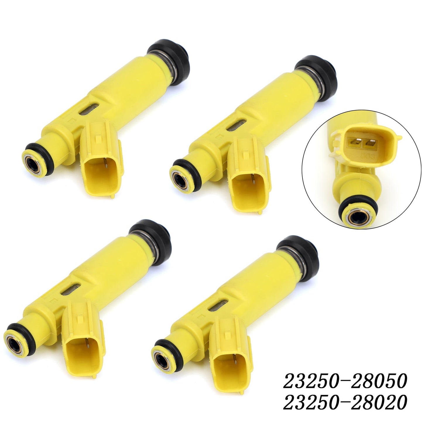 Inyector de combustible de flujo combinado 23250-28050 para Toyota Rav4 2.0L (2001-2003), 4 piezas