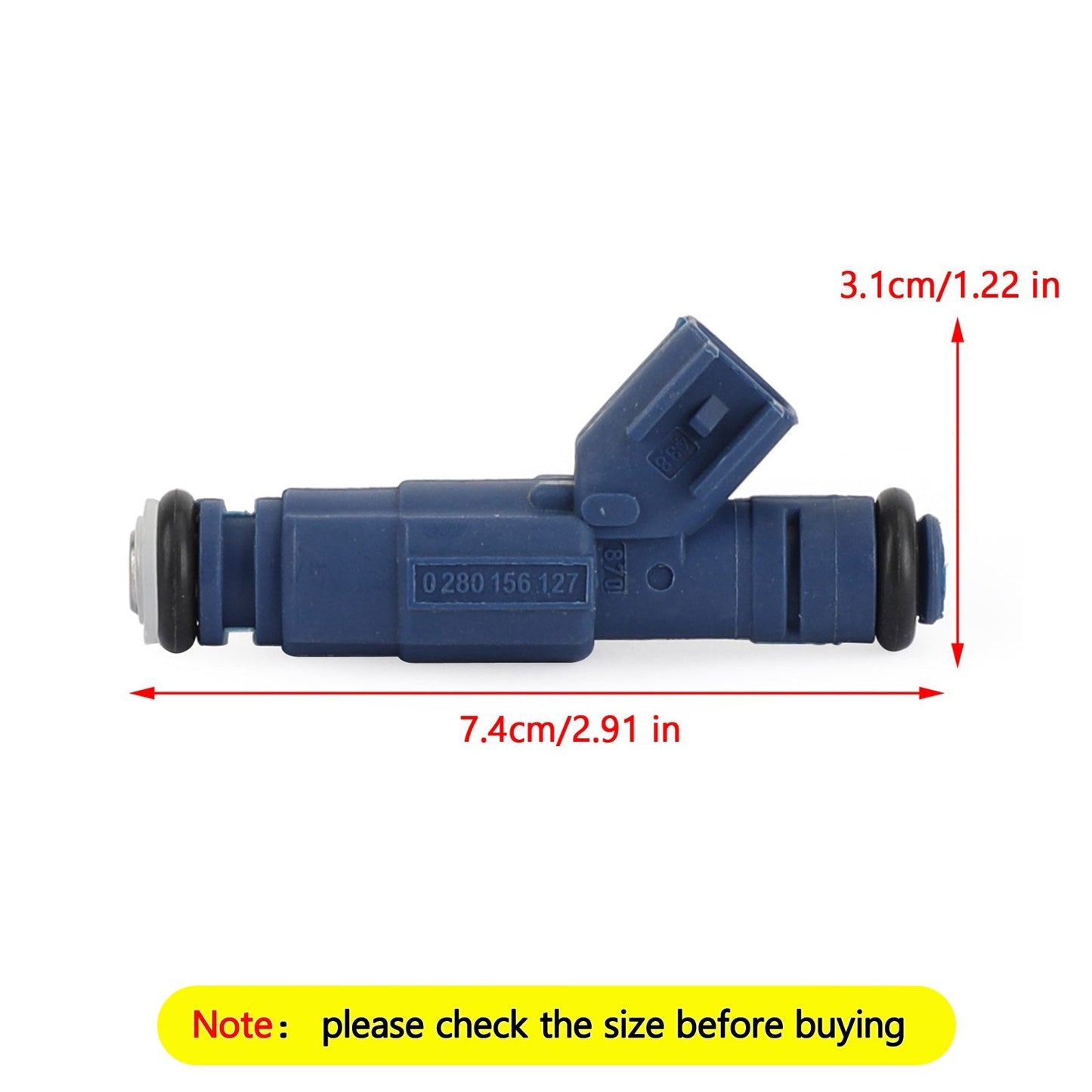 8 inyectores de combustible 0280156127 compatibles con Ford Mustang 4.6l 5.0l V8 (1996-2014)