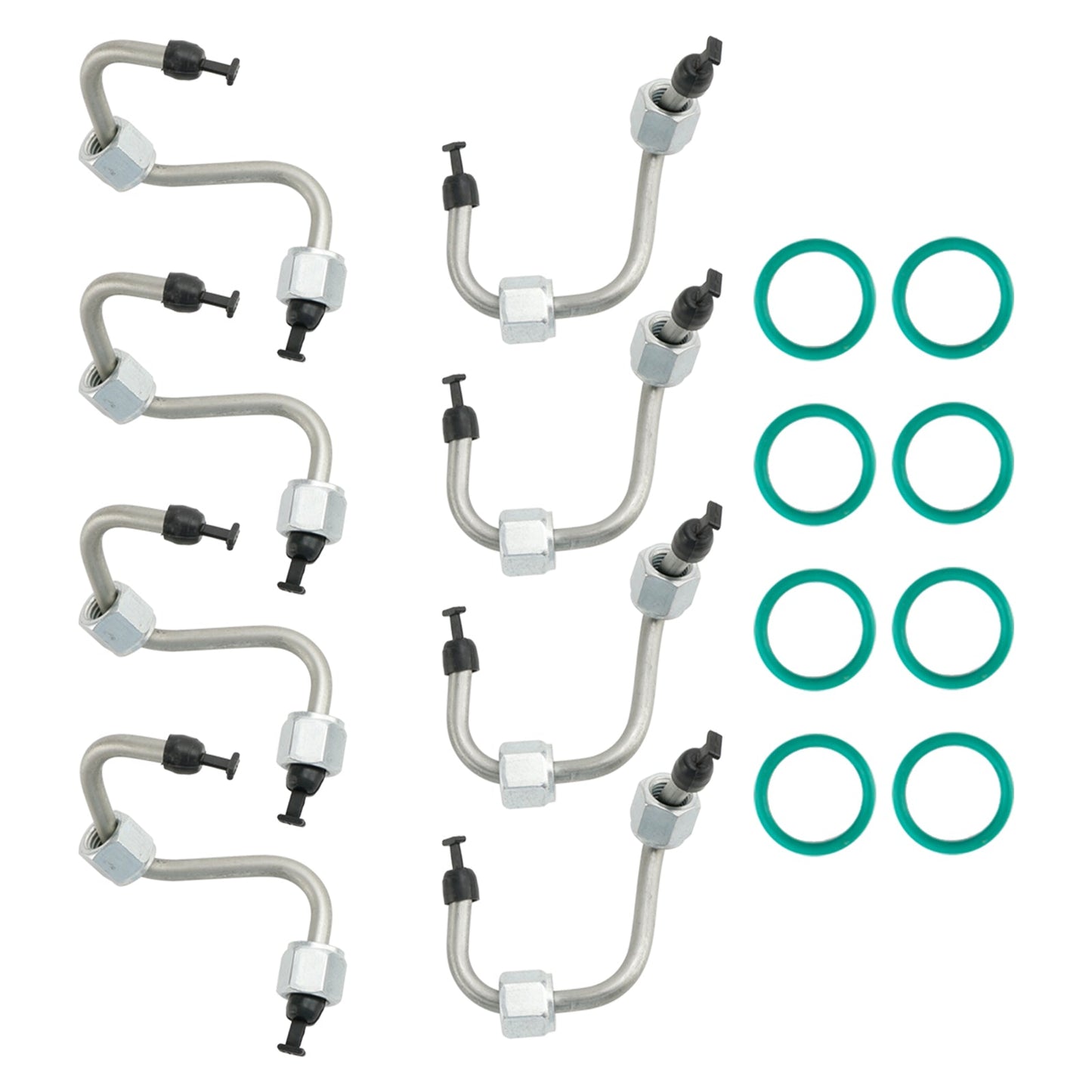 Kit d'installation d'injecteur de carburant 8 pièces avec conduite d'injecteur 8C3Z9229A pour Ford F-250 F-350 F-450 F-550 Super Duty V8 391 6,4 L 2008-2010