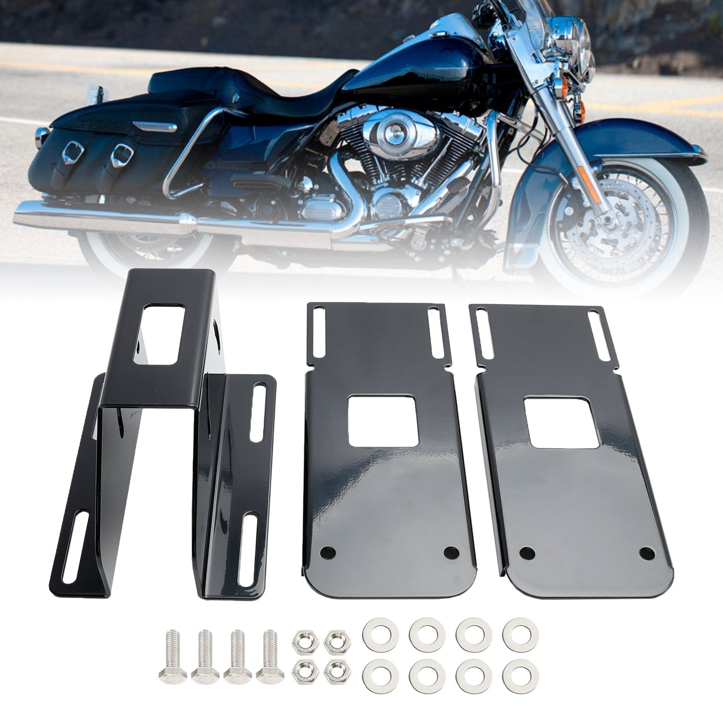 Kit de supports de montage de carénage réglables pour Touring Road Glide 04-13