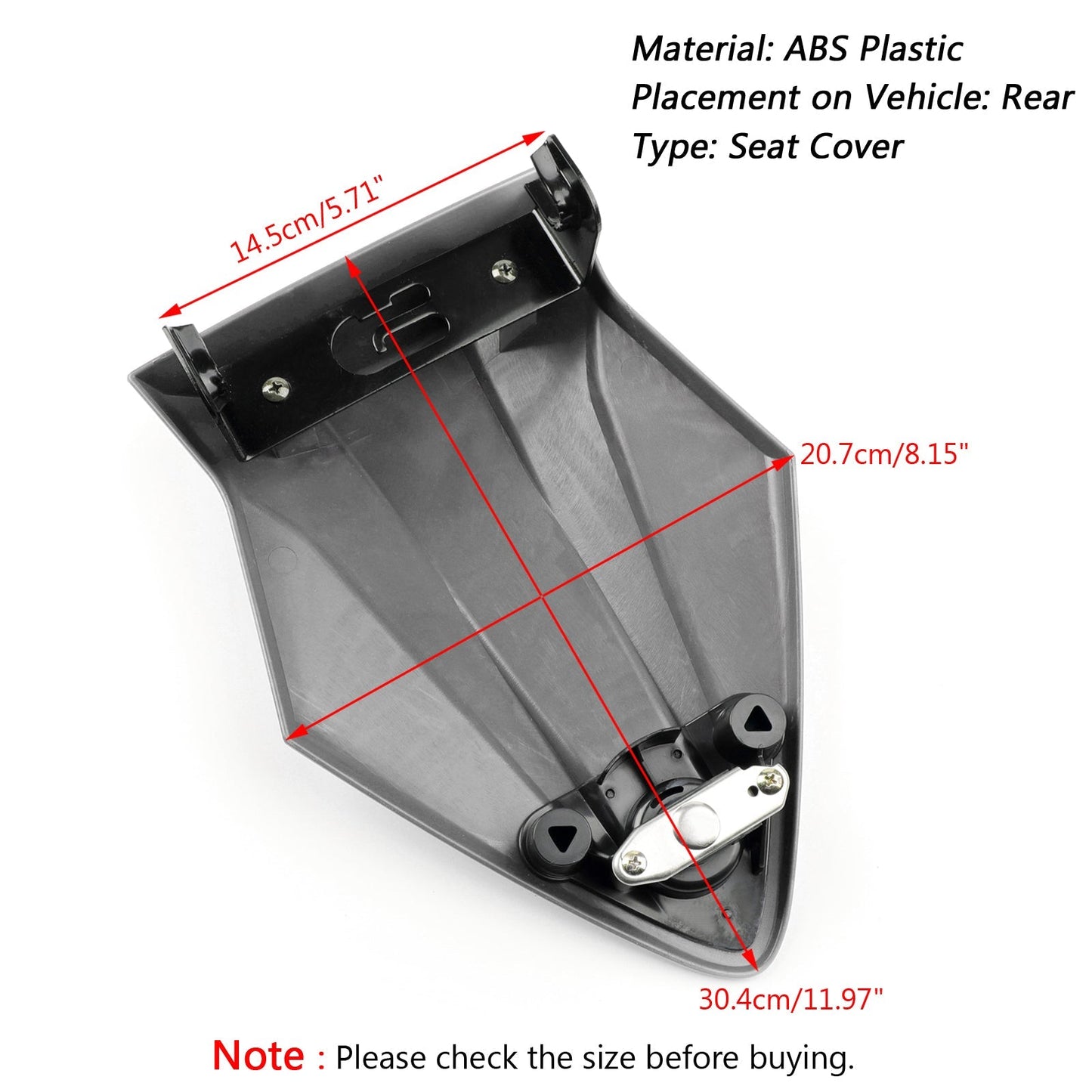 Capot de siège arrière passager en plastique ABS blanc pour BMW S1000RR K46 2015-2018